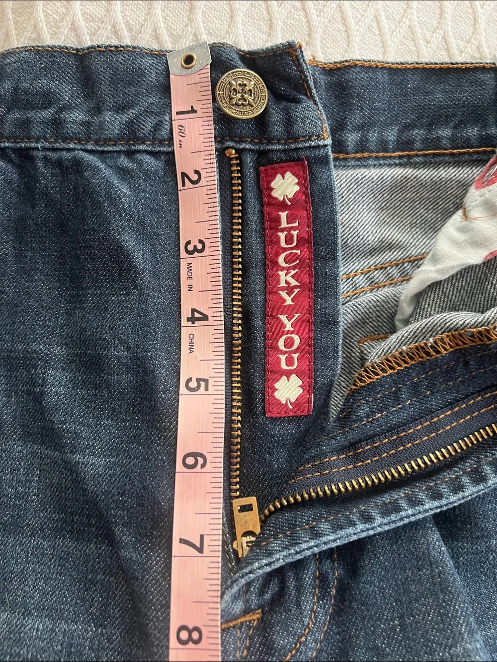 Lucky Brand Men's Straight Jeans in Dark Wash Blue
